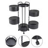 6 Tier Kitchen Rotating Storage Trolley Cart With Wheels Utility Vegetable Fruit