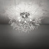 Modern Crystal Ceiling Lights Fireworks Flush Mount Chandelier Living Room Lamp