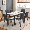 White Dining Table Dining Room Kitchen Garden Table Metal Straight Legs Morden