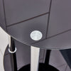 Nest Of 3 Nested Nesting Tables Side End Coffee Table Glass/Wood for Living Room