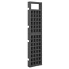 5-Panel Room Divider Trellis Solid Fir Wood Black 201.5x180 cm