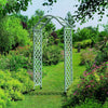 Wooden Garden Arch Trellis Pre-Painted Sea Breeze Plant Support Modern