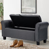 Deep Buttons Ottoman Storage Chest Linen Stool Bench Seat Home Bed End Furniture