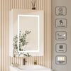 LED Bathroom Mirror Cabinet with Demister illuminated Storage Cabinet Wall Mount