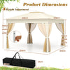 Easy Setup Sunshade Shelter Screen Instant Outdoor Gazebo Beige
