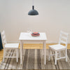 4 Colours Solid Wood Dining Table and 2 Chairs Set Kitchen Room Home Furniture