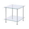 Nest Of 3 Nested Nesting Tables Side End Coffee Table Glass/Wood for Living Room