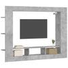 Modern Wall-Mounted TV Cabinet - Spacious Storage Unit with Side Shelves, T1A7