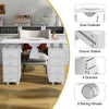Nail Desk Professional Manicure Table Nail Tech Workstation Art Beauty Salon Bar