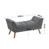 Chesterfield Bench Button Tufted Entryway Hallway Bench Shoe Stool Window Seat