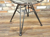 Modern Industrial Curved Metal Wire Chair