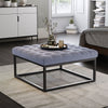Chesterfield Coffee Table Chair Footstool Large Stool Square Pouf Stand Footrest