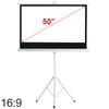Projector Screen Tripod Hd 16:9 Mobile Projection Meeting Conference Home Cinema