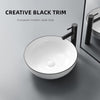 Bathroom Cloakroom Vanity Ceramic Wash Basin Sink Countertop / Wall Mount Modern