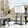 Mobile TV Stand on Wheels for 32-100" Screen Floor TV Cart Ultra Stable Trolley