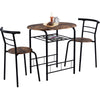 3Pcs Dining Table and Chairs Set for Kitchen Dining Room Breakfast Furniture Set
