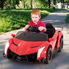Licensed Lamborghini 4WD Kids Ride-on Toy with LED Lights-Red