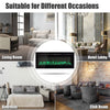 Modern 40 inch Electric Fireplace Mounted Inset/Wall Fire Logs& Crystal Fuel Bed