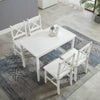 Classic Solid Wooden Dining Table and 4 or 2 Chairs Set Kitchen Home