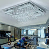 20-100cm Flush Mount Modern Square Ceiling Chandelier Crystal Light Lamp Pendant