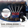 GYMAX 45 CM Basketball Rim Replacement Wall Mounted Basketball Hoop