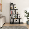 L-Shape Bookshelf Corner Bookcase Home Office Storage Display Rack Freestanding