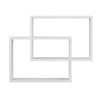 Display Space Saving Multi Compartment Floating Wall Shelves Display Shelf