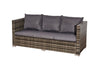 Patio Sofa Set Corner Rattan Garden Furniture Outdoor L-Shaped Mix Grey 4-Seater