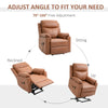 Power Lift Chair Electric Riser Armchair with Remote Control, Brown