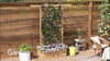 Wooden Trellis Planter, Raised Garden Bed for Climbing Plants, Natural