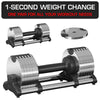 6 in 1 Adjustable Dumbbell Weight Set 24kg Lifting Gym Fitness Workout Weights
