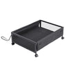 2X Underbed Storage Box on Wheels Lid Under Bed Sofa Portable Dustproof Organize