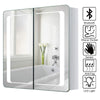 LED Bathroom Mirror Cabinet with Shaver Socket Demister Touch Light Bluetooth