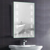 LED Lights Bathroom Mirror Cabinet with Shaver Socket/Clock/Demister Pad/Sensor