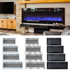 LED Fireplace Media Wall Fire Wall Mounted / Standing Electric Heater 40-100in