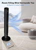 43" Bladeless Tower Fan with Remote - 85° Oscillation, 3-Speed, LED Display
