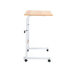 Mobile Over Bed Chair Table Hospital Overbed Height Adjustable Laptop Tray Stand