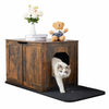 Retro Hidden Cat Litter Box Wooden Cabinet Furniture Indoor Cat House Nightstand