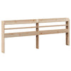 Bed Frame with Headboard 200x200 Solid Wood Pine G6C7
