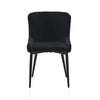 2/4/6 Pcs Dining Chairs Set Velvet Padded Seat Metal Legs Kitchen Armchair Home