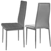 2/4/6x High Back Padded Dining Chairs Metal Legs for Kitchen Living Room Office