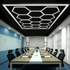 Car Hexagon LED Lighting Detail Garage Workshop Retail Light Honeycomb Hex Gym