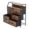 Industrial Storage Drawers Cabinet & Shelf Rustic Chest of Drawers Dresser Unit