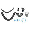 Ultra deep Undermount Quartz Stone Kitchen Sink with Strainer Basin Matt Black