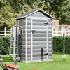 6x4.5 5x4ft Outdoor Large Shed Plastic Garden Tools Bike Storage Shed House UK