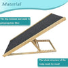 Portable Freestanding Dog Adjustable Heights Non-Slip Puppy Ramp Carpet Stair UK