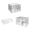 Pet Fence Expanding Playpen Puppy Dog Cat Animal Cage Metal Indoor Outdoor Home