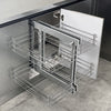 Blind Corner Cabinet Pull Out Organizer Opening Magic Corner Base Shelves Tiered