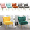 Scallop Back Armchair Cocktail Sofa Accent Seat Living Bedroom Cafe Lounge Sofa