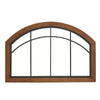 Large Window Garden Mirror Wall Mounted Metal Frame Indoor Outdoor Floral Decor